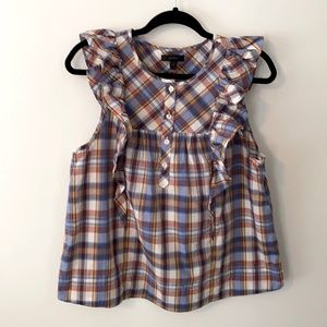 J. Crew Plaid Sleeveless Top